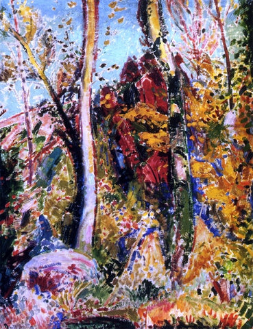  Alfred Henry Maurer Landscape with Trees - Hand Painted Oil Painting