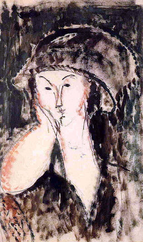  Amedeo Modigliani Beatrice Hastings Leaning on Her Elbow - Hand Painted Oil Painting
