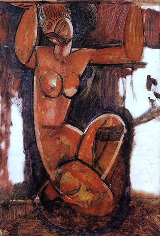  Amedeo Modigliani Caryatid - Hand Painted Oil Painting