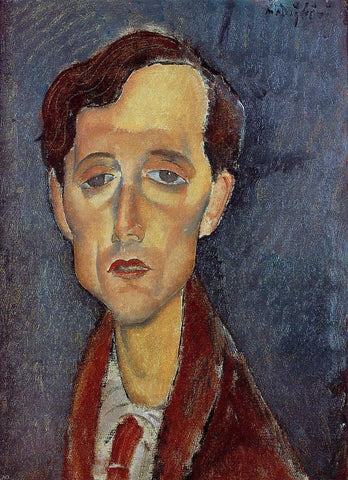  Amedeo Modigliani Frans Hellens - Hand Painted Oil Painting