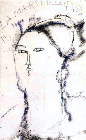  Amedeo Modigliani Madame Othon Friesz, La Marseillaise - Hand Painted Oil Painting