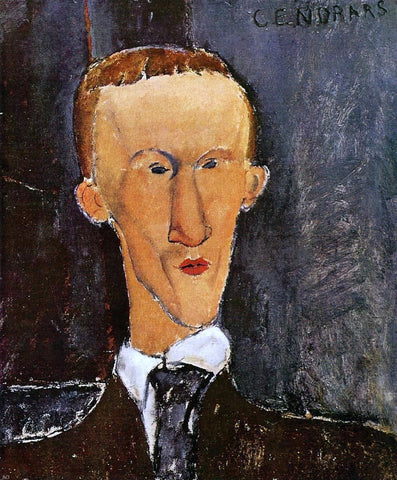  Amedeo Modigliani Portrait of Blaise Cendrars - Hand Painted Oil Painting