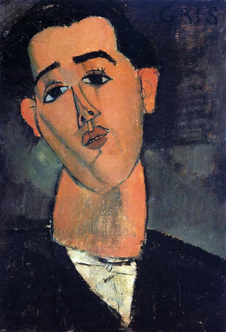  Amedeo Modigliani Portrait of Juan Gris - Hand Painted Oil Painting