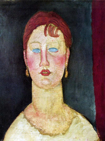  Amedeo Modigliani The Singer from Nice - Hand Painted Oil Painting