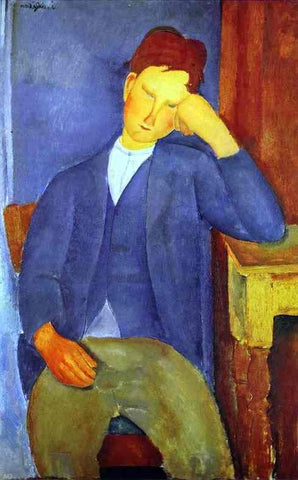  Amedeo Modigliani The Young Apprentice - Hand Painted Oil Painting
