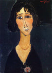  Amedeo Modigliani Young Girl Wearing a Rose - Hand Painted Oil Painting