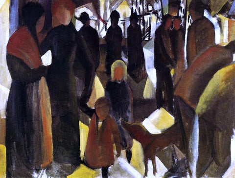  August Macke Leave-taking - Hand Painted Oil Painting