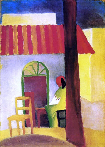  August Macke Turkish Cafe I - Hand Painted Oil Painting