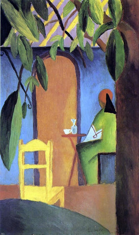  August Macke Turkish Cafe II - Hand Painted Oil Painting