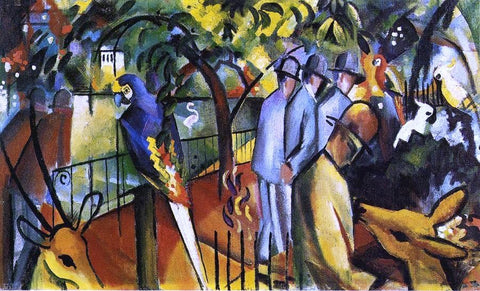  August Macke Zoological Garden I - Hand Painted Oil Painting