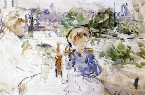  Berthe Morisot Luncheon in the Countryside - Hand Painted Oil Painting