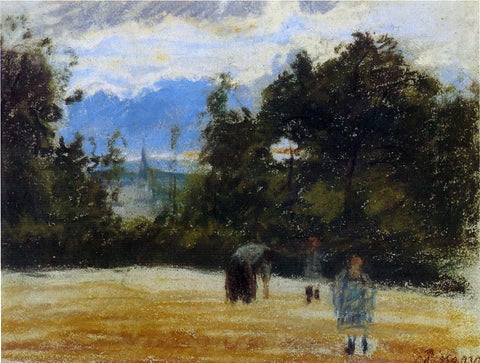  Camille Pissarro The Clearing - Hand Painted Oil Painting