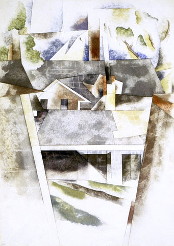  Charles Demuth Sailboats and Roofs - Hand Painted Oil Painting