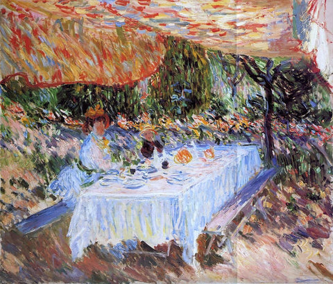  Claude Oscar Monet Luncheon under the Canopy - Hand Painted Oil Painting