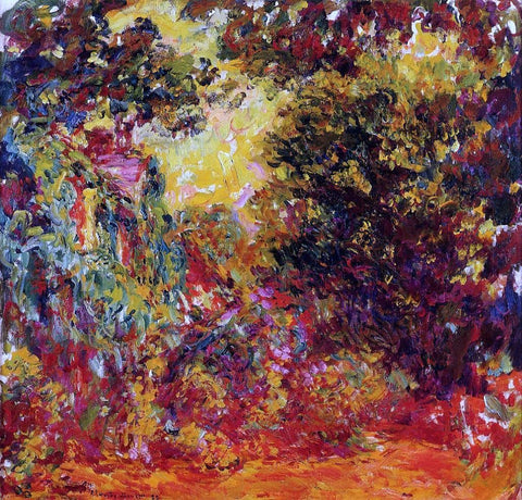  Claude Oscar Monet The Artist's House Seen from the Rose Garden - Hand Painted Oil Painting