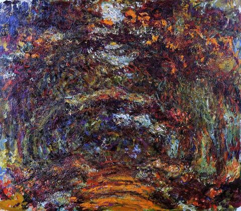  Claude Oscar Monet The Path under the Rose Arches, Giverny - Hand Painted Oil Painting