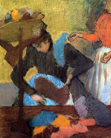  Edgar Degas At the Milliner's - Hand Painted Oil Painting