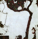  Egon Schiele Autumn Tree with Fuchsias - Hand Painted Oil Painting