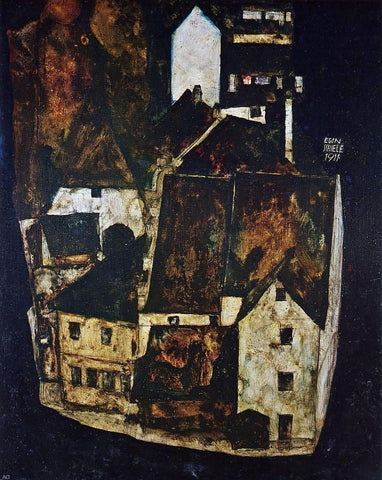  Egon Schiele Dead City III (also known as City on the Blue River III) - Hand Painted Oil Painting
