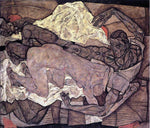  Egon Schiele Lovers: Man and Woman I - Hand Painted Oil Painting