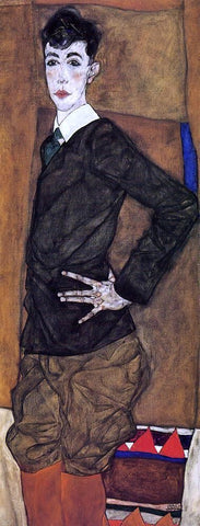  Egon Schiele Portrait of Erich Lederer - Hand Painted Oil Painting