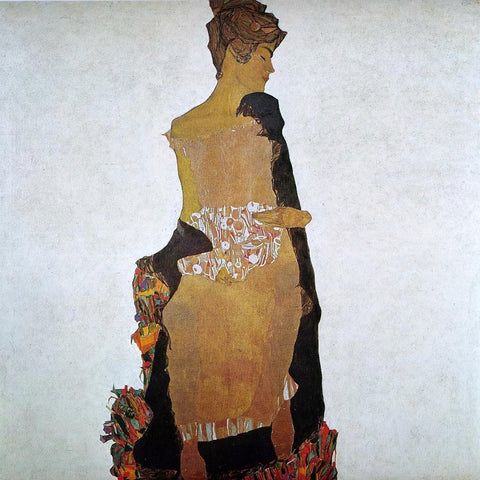  Egon Schiele Portrait of Gerti Schiele - Hand Painted Oil Painting