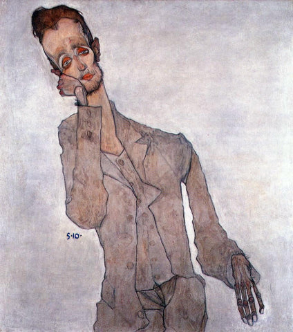  Egon Schiele Portrait of Karl Zakovsek - Hand Painted Oil Painting
