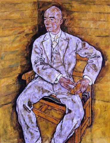  Egon Schiele Portrait of Victor Ritter von Bauer - Hand Painted Oil Painting