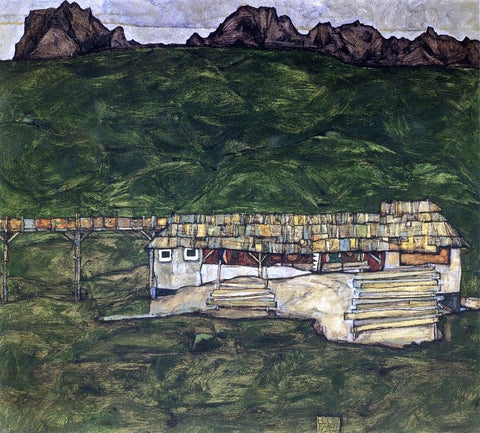  Egon Schiele Sawmill - Hand Painted Oil Painting