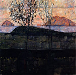  Egon Schiele Setting Sun - Hand Painted Oil Painting