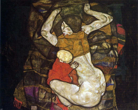  Egon Schiele Young Mother (also known as Blind Mother) - Hand Painted Oil Painting