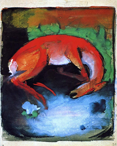  Franz Marc Dead Deer - Hand Painted Oil Painting