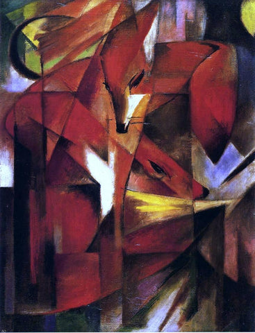  Franz Marc Foxes - Hand Painted Oil Painting