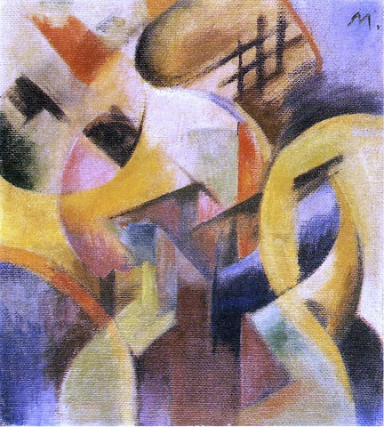  Franz Marc Small Composition I - Hand Painted Oil Painting