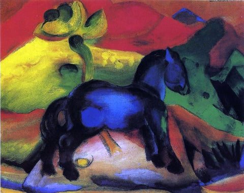  Franz Marc The Little Blue Horse - Hand Painted Oil Painting