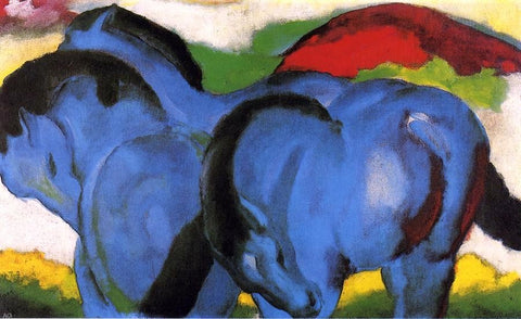  Franz Marc The Little Blue Horses - Hand Painted Oil Painting