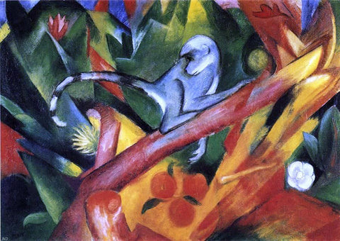  Franz Marc The Monkey - Hand Painted Oil Painting