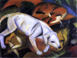  Franz Marc Three Animals (Dog, Fox and Cat) - Hand Painted Oil Painting