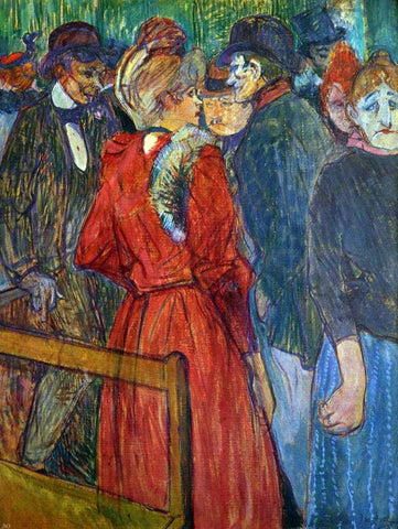  Henri De Toulouse-Lautrec At the Moulin de la Galette - Hand Painted Oil Painting