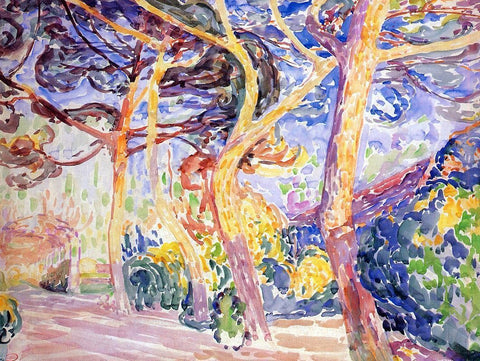  Henri Edmond Cross Under the Pines - Hand Painted Oil Painting
