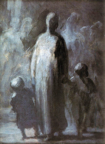  Honore Daumier Mother - Hand Painted Oil Painting