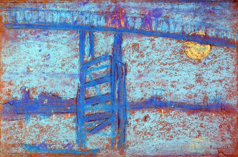 James McNeill Whistler Nocturne: Battersea Bridge - Hand Painted Oil Painting