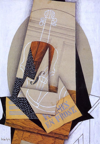  Juan Gris Composition with Violin - Hand Painted Oil Painting