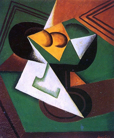 Juan Gris Fruit Bowl and Fruit - Hand Painted Oil Painting