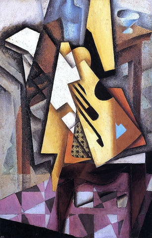  Juan Gris Guitar on a Chair - Hand Painted Oil Painting