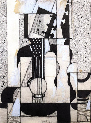  Juan Gris Still Life with Guitar - Hand Painted Oil Painting
