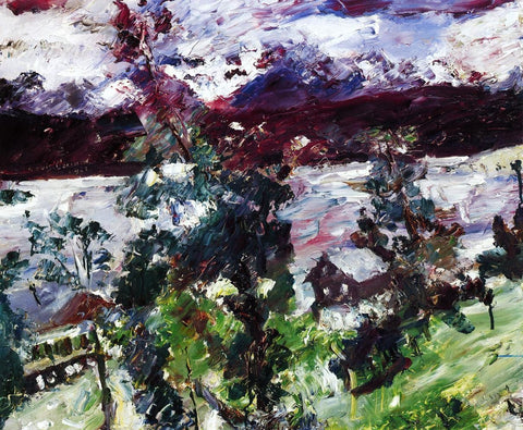  Lovis Corinth The Walchensee, New Snow - Hand Painted Oil Painting