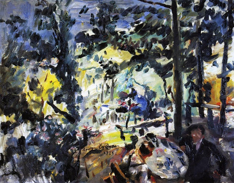  Lovis Corinth The Walchensee, On the Terrace - Hand Painted Oil Painting