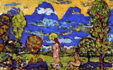  Maurice Prendergast Blue Mountains - Hand Painted Oil Painting