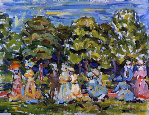  Maurice Prendergast Summer in the Park - Hand Painted Oil Painting